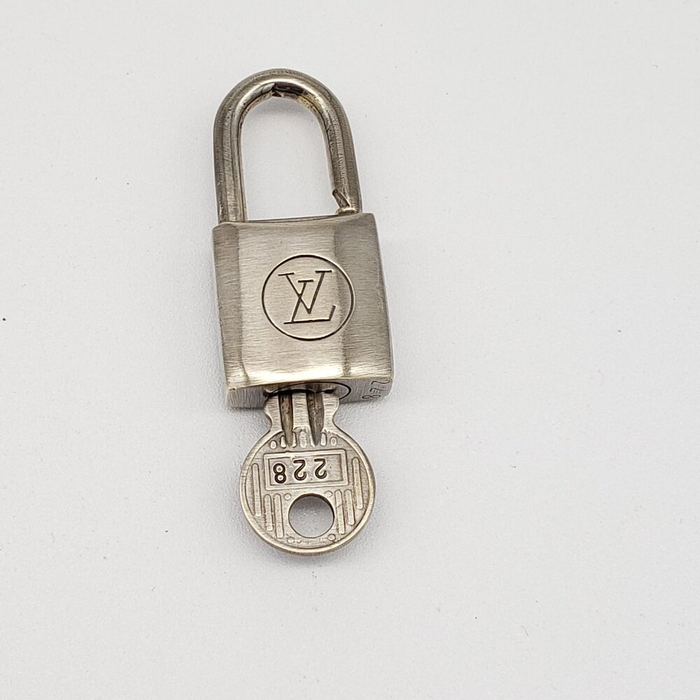 Authentic Louis Vuitton Vintage Silver Plated Padlock